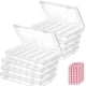 thumbnail image 1 of Caja De Almacenamiento Paquete De 8 Unidades 36 Rejillas De Plástico Transparente Con Etiq, 1 of 6