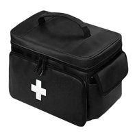Magideal - Bolsa De Primeros Auxilios Vacía, Bolsa De Almacenamiento Médico Con Asa, Organizador De Emergencia Para Camping, Oficina, Lugar De Trabajo, Gimnasio.