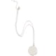 thumbnail image 2 of Forma redonda Marco de fotos Locket Memorial Hombres Mujeres Collar Plata, 2 of 5