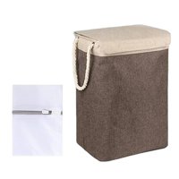 Magideal - Cesta De Lavandería Plegable, Almacenamiento De Artículos Diversos, Cesta De Lavado, Cesta De Lavandería, Contenedor Para Armarios, Dormitorio, Hogar, Café