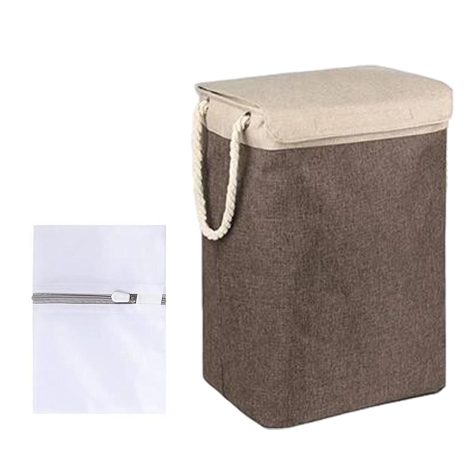 Magideal - Cesta De Lavandería Plegable, Almacenamiento De Artículos Diversos, Cesta De Lavado, Cesta De Lavandería, Contenedor Para Armarios, Dormitorio, Hogar, Café