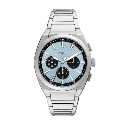 Reloj Cronógrafo Fossil Everett De Acero Inoxidable Para Hombre, 44 Mm