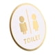 thumbnail image 3 of Letrero Para Puerta De Ba?o Calcomanías De Ba?o Pegatinas De Pared Letrero De Ba?o Masculino Y Femenino Estilo A, 3 of 5
