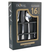 Doral - Juego De Cubiertos 16 Piezas Golden Family Acero - Ps