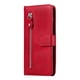 thumbnail image 5 of Funda con Cremallera para Xiaomi Poco F6 Pro, Carcasa Cartera de Cuero PU con Soporte y Tarjetero, 5 of 6