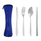 thumbnail image 1 of XmhyTop Juego de 4 Piezas Cubiertos de Cocina de Azul oscuro con Bolsa de Almacenamiento, Acero Inoxidable, Moderno y Funcional, 1 of 5
