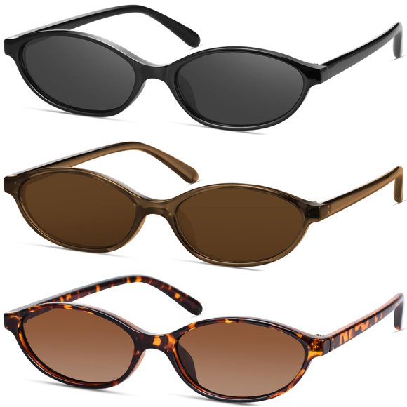Gafas de Sol Retro Oval Cat Eye con Protección UV YMRFW