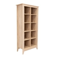 Fmfurniture - Librero 8 Estantes Fm-001C Café Claro