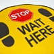 thumbnail image 3 of Adhesivo de suelo TRADESAFE Stop - Wait Here, 43 cm de diámetro, 3 of 8