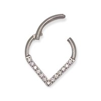 Elbauldejuma - Piercing Septum Tragus F136 G23 Titanio Lagrima Circonio