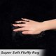 thumbnail image 4 of Alfombra Shag CAROMIO Fluffy de 2,74 m x 3,66 m, extra suave, negra, 4 of 7