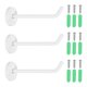 thumbnail image 1 of Uxcell 3 piezas de ganchos para toallas de baño de acero inoxidable, ganchos redondos de alta resistencia de 4.8x0.3 pulgadas montados en la pared, 1 of 7