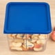 thumbnail image 3 of Recipiente de almacenamiento de alimentos con tapa para utensilios de restaurante con plástico azul Lux, 3 of 9