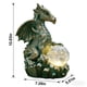 thumbnail image 4 of Estatua solar de jardín JOYBEE dragón con orbe mágico para exterior, 4 of 9