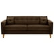 thumbnail image 1 of Sofa New Retro 3CG Felpa 04 Chocolate, 1 of 6