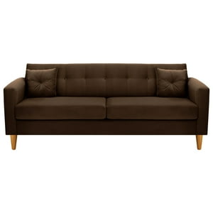 Bodevir - Sofa New Retro 3Cg Felpa 04 Chocolate