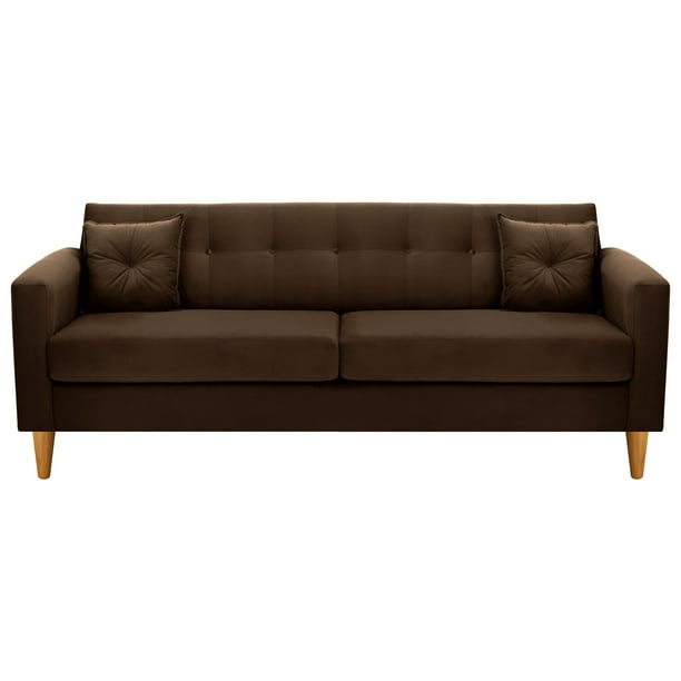 Sofa New Retro 3CG Felpa 04 Chocolate