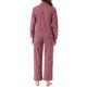 thumbnail image 3 of INSPIRE CHIC Pijamas de Algodón para Mujer, Conjunto de Dos Piezas de Ropa de Dormir con Bolsillos, Camisa de Manga Larga con Botones y Cuello con Muesca y Pantalones XS Rosa Empolvado, 3 of 6