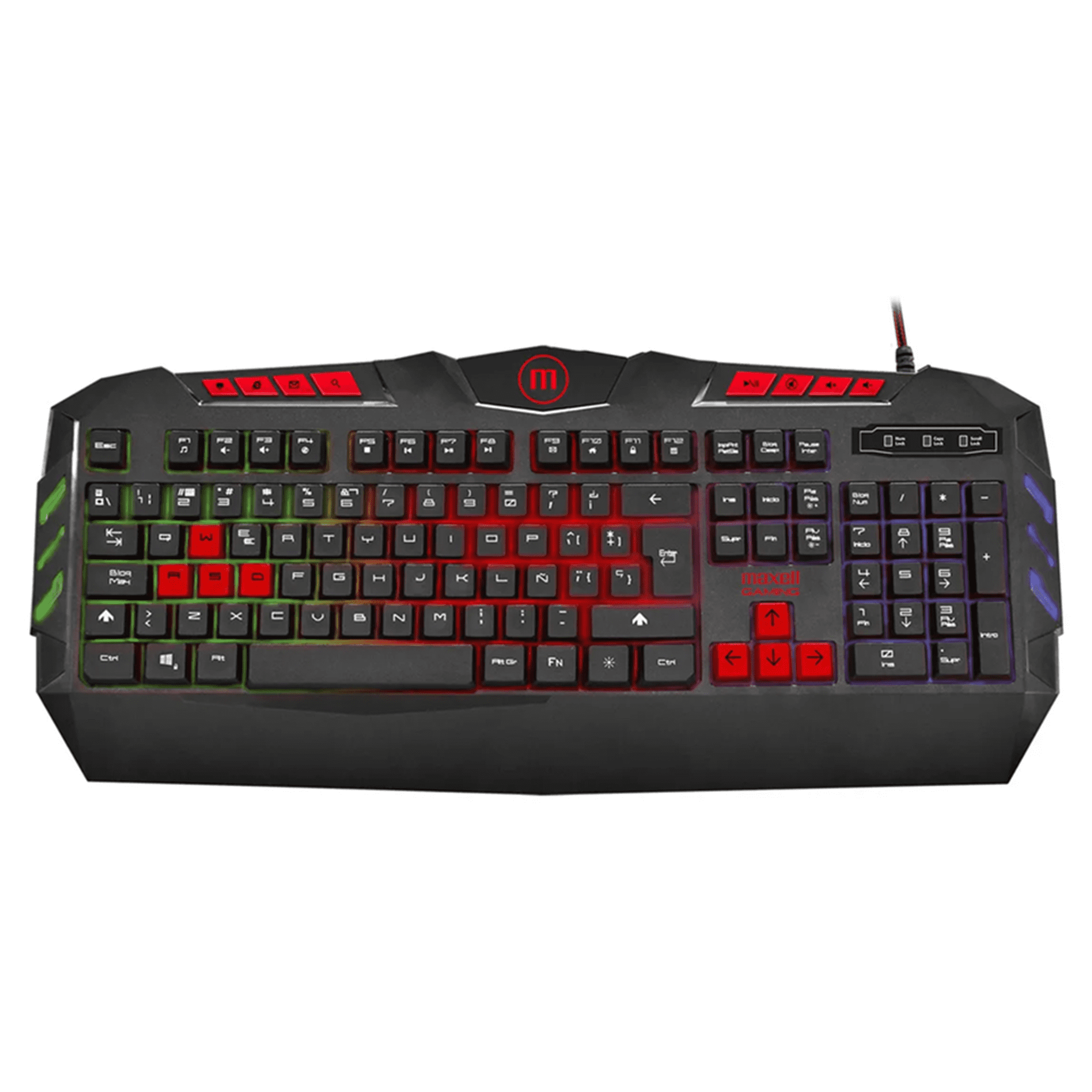 Genérico - Teclado Gamer Maxell Kb-1200 Usb Rgb Samurai
