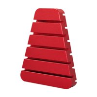 Ioensy - Inserto De Bloque Plegable De Plumas, Fácil De Usar, Herramienta Portátil Versátil Para Hacer Señuelos, Rojo