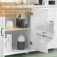 thumbnail image 4 of MUEBLE BUFFET APARADOR BLANCO ENTRADA LIVING COMEDOR DOBLE CON PUERTAS Y ESTANTES, 4 of 5