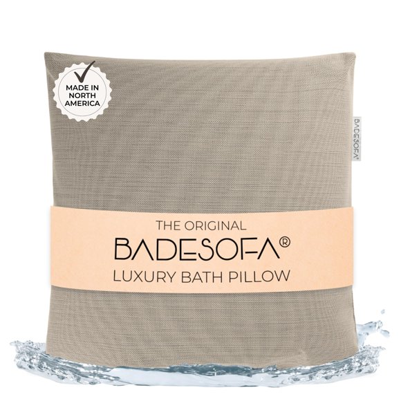 Almohada de Baño BADESOFA Beige de Secado Rápido 61 × 61 × 20 cm
