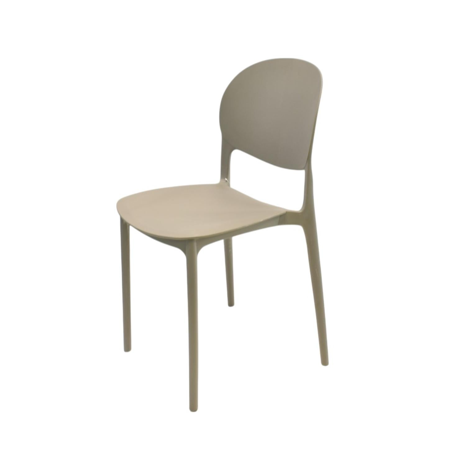 Silla Plástico Apilable Deco Berlín Beige Escandinavia Beige Tamaño Unico