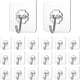 thumbnail image 1 of Adhesive Hooks for Hanging, Heavy Duty Wall Hooks 20 Pack, Stainless Steel, 1 of 3