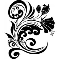 Rienda Libre Graphics - Decomural Floral Corner Flowers Trees Ws-18067