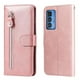 thumbnail image 1 of Funda con Cremallera para Motorola Edge 20 PRO, Carcasa Cartera de Cuero PU con Soporte y Tarjetero, 1 of 6