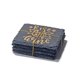 thumbnail image 2 of Juego de 4 pizarras Coasters American Atelier, absorbentes, 10 x 10 cm, color dorado, 2 of 7