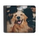 thumbnail image 1 of Golden Retriever Cartera de Cuero PU para Hombres, Tarjetero Bifold Delgado, Cartera Minimalista de Cuero Sintético Suave, 1 of 6