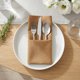 thumbnail image 4 of REGALWOVEN Juego de 12 Servilletas de Tela, Poliéster Lavable y Reutilizable para Mesa, Cena en Casa, Restaurante, Bodas y Fiestas Marrón 19x19 pulgadas, 4 of 6