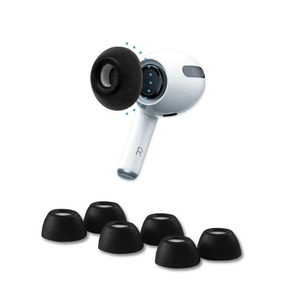 Puntas Auriculares Comply Foam 3.0 Apple AirPods Pro 1 y 2 Phantom Black 3 Pares