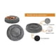 thumbnail image 3 of Cama Nido Donut Mascotas S PetsCool Gris 50 cm Antiansiedad Perro Gato, 3 of 5