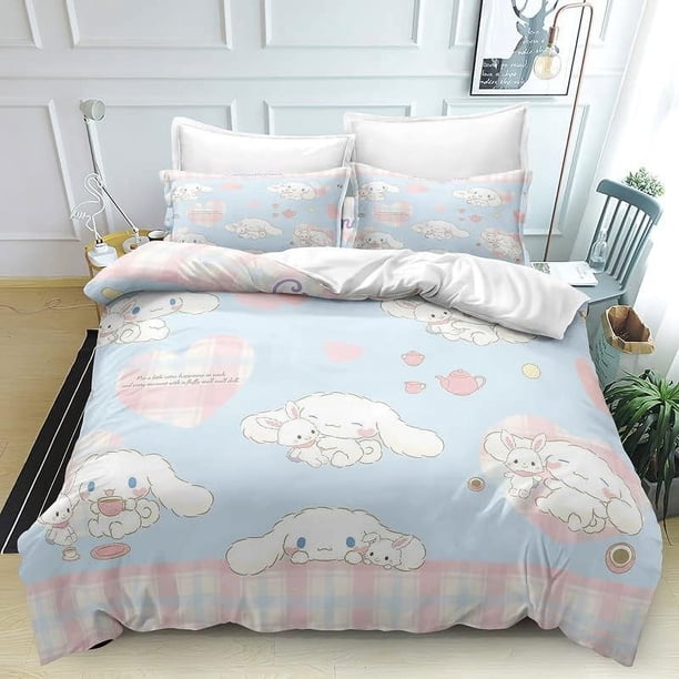 Quilt Cover with 3D Print Bedding Quilt Cover Set Bedding Set with Pillowcase Decor Bedspread Cover for Kid Teen