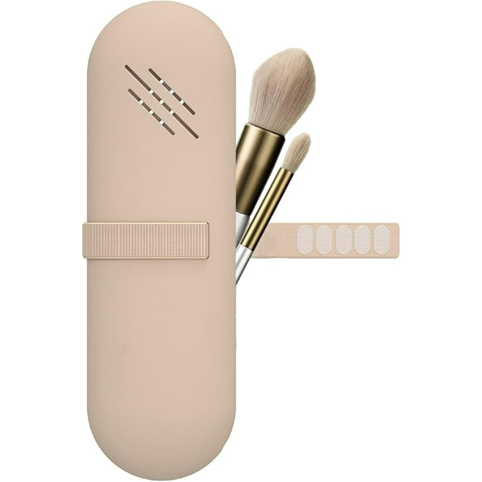 Veatool - La Funda Del Cepillo De Maquillaje Contiene La Caja, Con La Caja De Tejido De Maquillaje, Para Proteger Tu Cepillo De Maquillaje. Soporte Impermeable Portátil Para Viajes