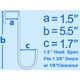 thumbnail image 2 of Ganchos para colgar en la puerta Mars-Rock, 4 piezas, 14 cm, acero con recubrimiento blanco, 2 of 9