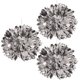 thumbnail image 1 of Adornos colgantes Beistle bolas esponjosas metálicas plateadas x16, 1 of 1