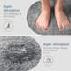 thumbnail image 3 of Xiao Hua Tapete de Baño Antideslizante en Forma de U para Piso de Inodoro, Marrón Grueso y Denso Esponjoso Suave de Felpa, Lavable a Máquina, Fuerte Absorción de Agua 20 Pulgadas x 20 Pulgadas, 1, 3 of 4