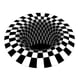 thumbnail image 5 of Alfombra De Suelo Con Ilusión De Vórtice A Cuadros Con Estampado 3D Para Decoración Para Sala De Estar De 100cm, 5 of 5
