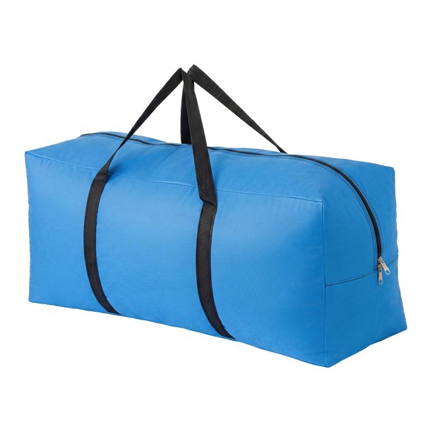 Bolsa de Mudanza Impermeable de Oxford REGALWOVEN, Bolsa de Mano Portátil con Cremallera para Almacenamiento de Ropa y Artículos del Hogar Azul Oscuro 31.5x11.4x14.2 pulgadas