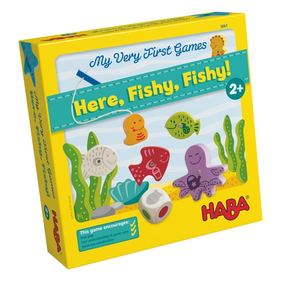Juego de pesca magnético HABA My Very First Games Here Fishy