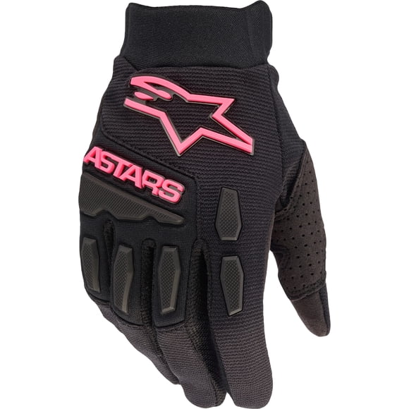 Guantes Alpinestars Stella Full Bore negro/rosa fluo para mujer