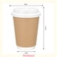 thumbnail image 3 of 25 Vasos Polipapel Térmico Vaso Doble Pared 8oz/236ml Vasos Para Cafe Foodtruck, 3 of 10