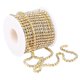 thumbnail image 3 of DIY Crystal 10 Yarda Diamante De Imitación Cerrar Cadena Clear Trim Costura Craft Golden, 3 of 5