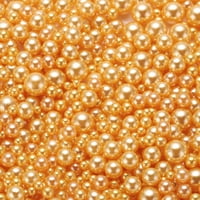 Perlas Falsas Uxcell Abs Dorado 3-8Mm 900 Piezas