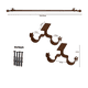 thumbnail image 2 of Set Barras para Cortina Doble 16/19 Mm Extensible 120-210 Cm A Techo Café Bola, 2 of 2
