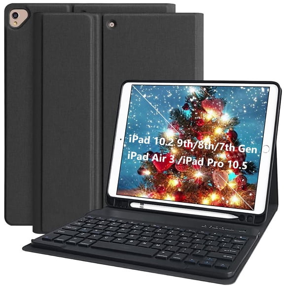 Funda con teclado KBCASE para iPad de 9ª, 8ª y 7ª generación 2021/2020/2019