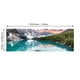thumbnail image 1 of 1pc Canvas Painting, Lake Forest Mountain Scenery Painting, Wall Art Decor, For Living Room, Bedroom, No Frame, 19.68*59.05inch, 1 of 3